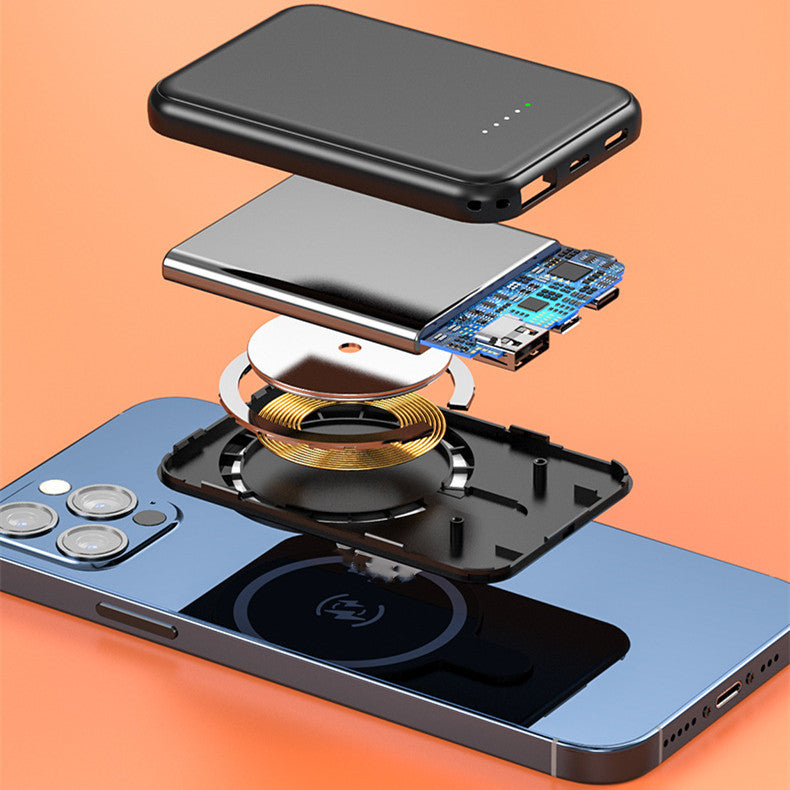 Mini Fast Charging Magnetic Wireless Power Bank 5000 MAh Portable - My Store