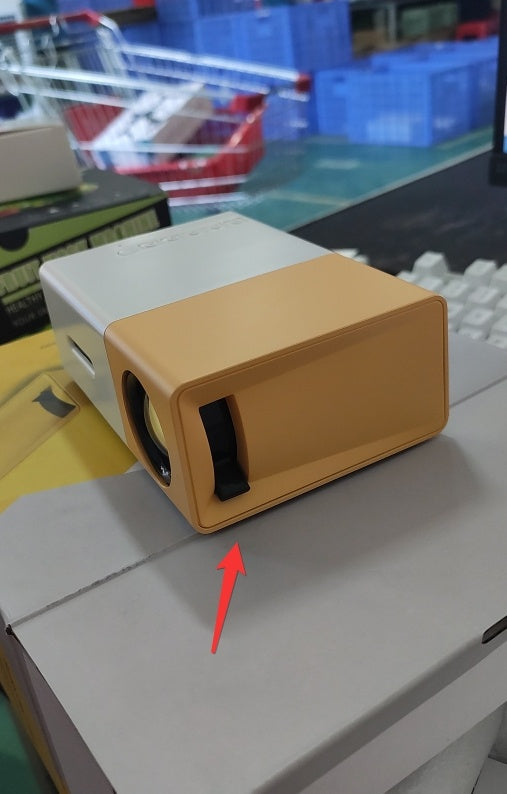 Portable Projector 3D Hd Led Home Theater Cinema HDMI-compatible Usb Audio Projector Yg300 Mini Projector - My Store