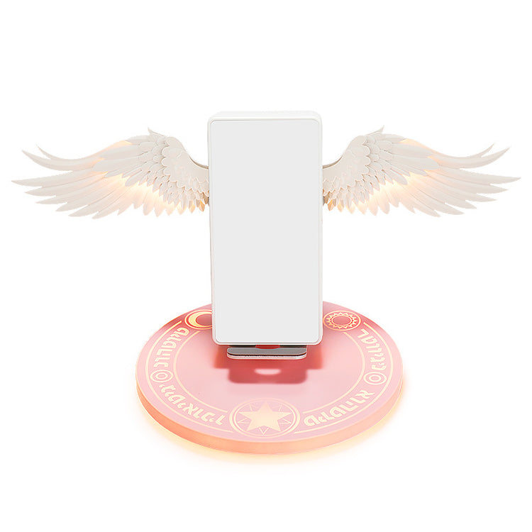 Universal Colorful LED Angel Wings Qi Wireless Charger Charge Dock For Mobile Phone Fast Charger - My Store