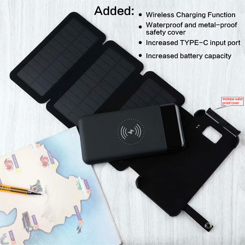 Detachable Solar Power Bank Wireless Charging - My Store