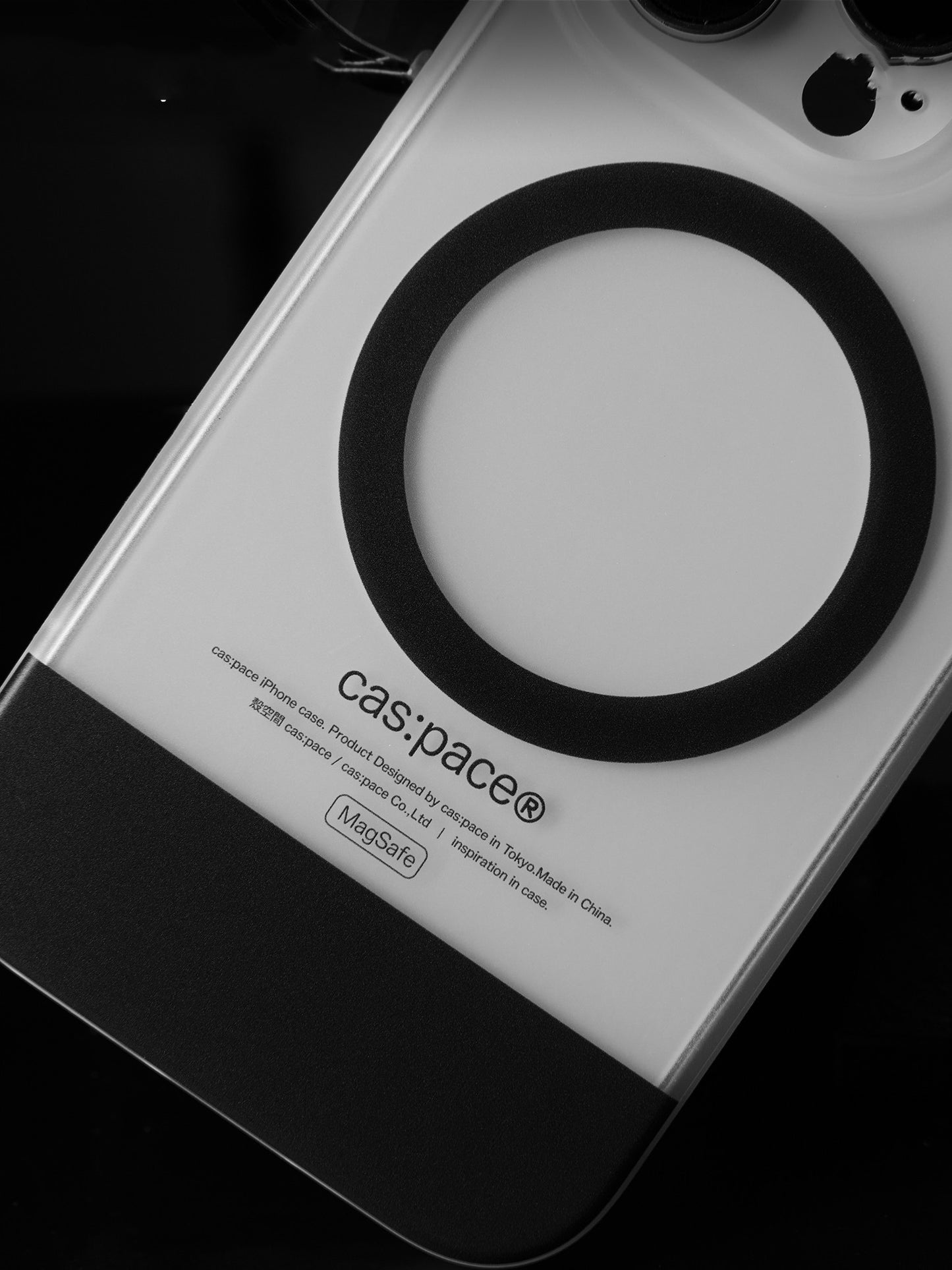 Black Magnetic Ring Charging Magsafe Suitable Phone Case