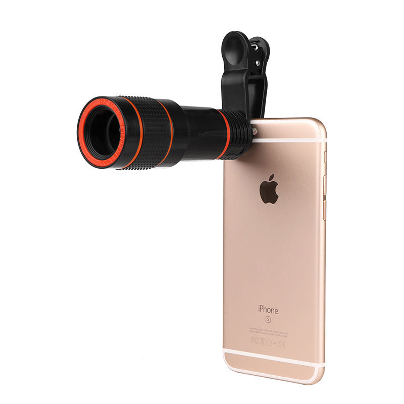 Zoom Mobile Phone Clip-On Retractable Telescope Camera Lens For Galaxy S3 S4 S5 S6 S7 Edge Phone - My Store