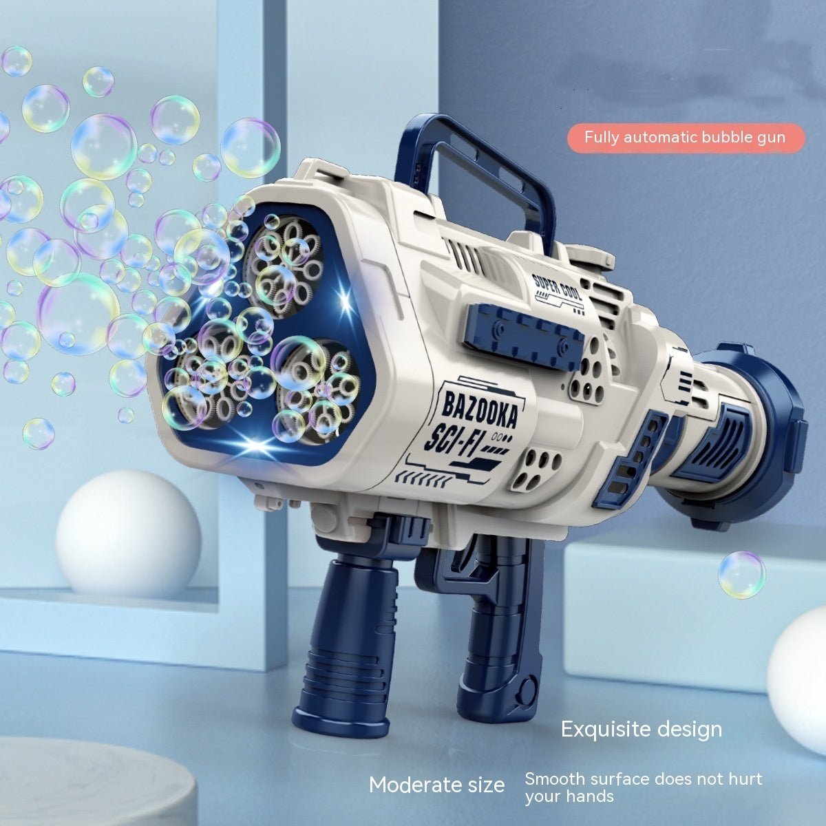 Full-automatic Lighting Bazooka Bubble Gun Children's Toys