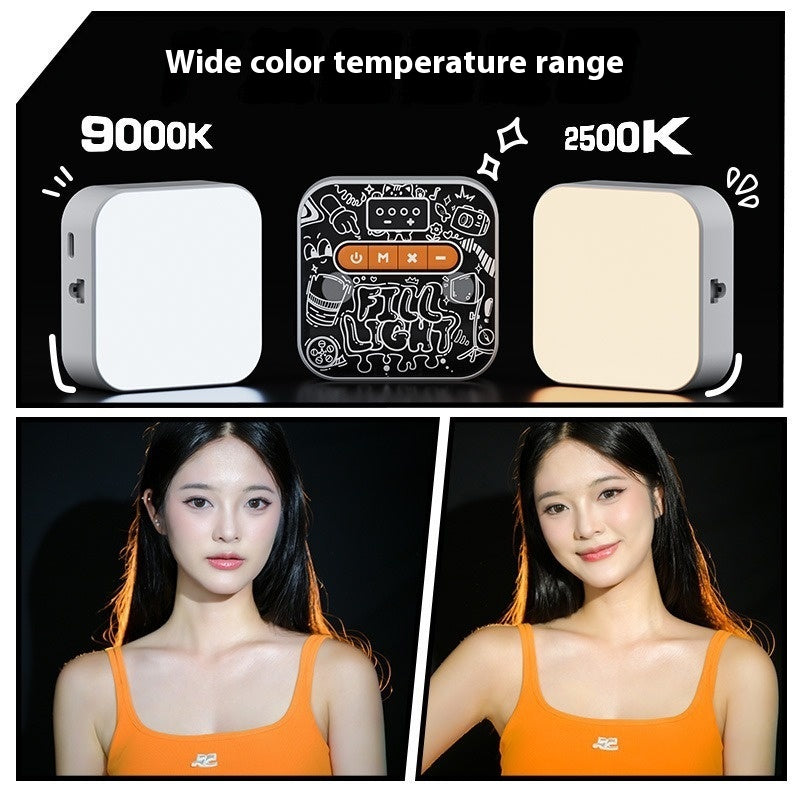 Tofu Light Rgb Pocket Fill Light Live Broadcast Chin Mobile Phone