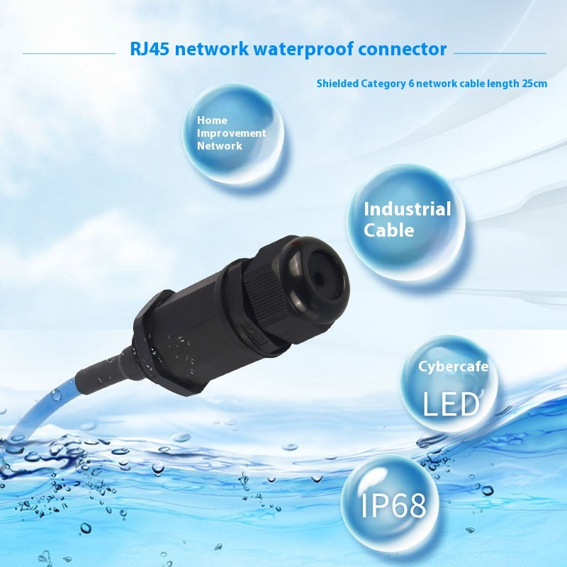 موصل شبكة Rj45 المقاوم للماء