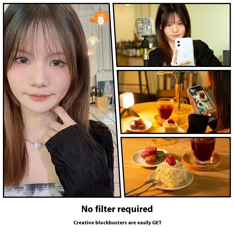 Tofu Light Rgb Pocket Fill Light Live Broadcast Chin Mobile Phone