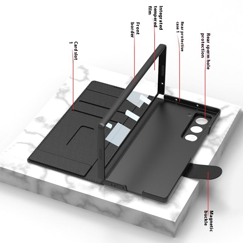 ZFold6 Folding Phone Case Flip Leather Case Phone Case - My Store