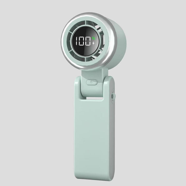 Handheld High-speed Mini Little Fan Foldable Handheld Digital Display Fan - My Store