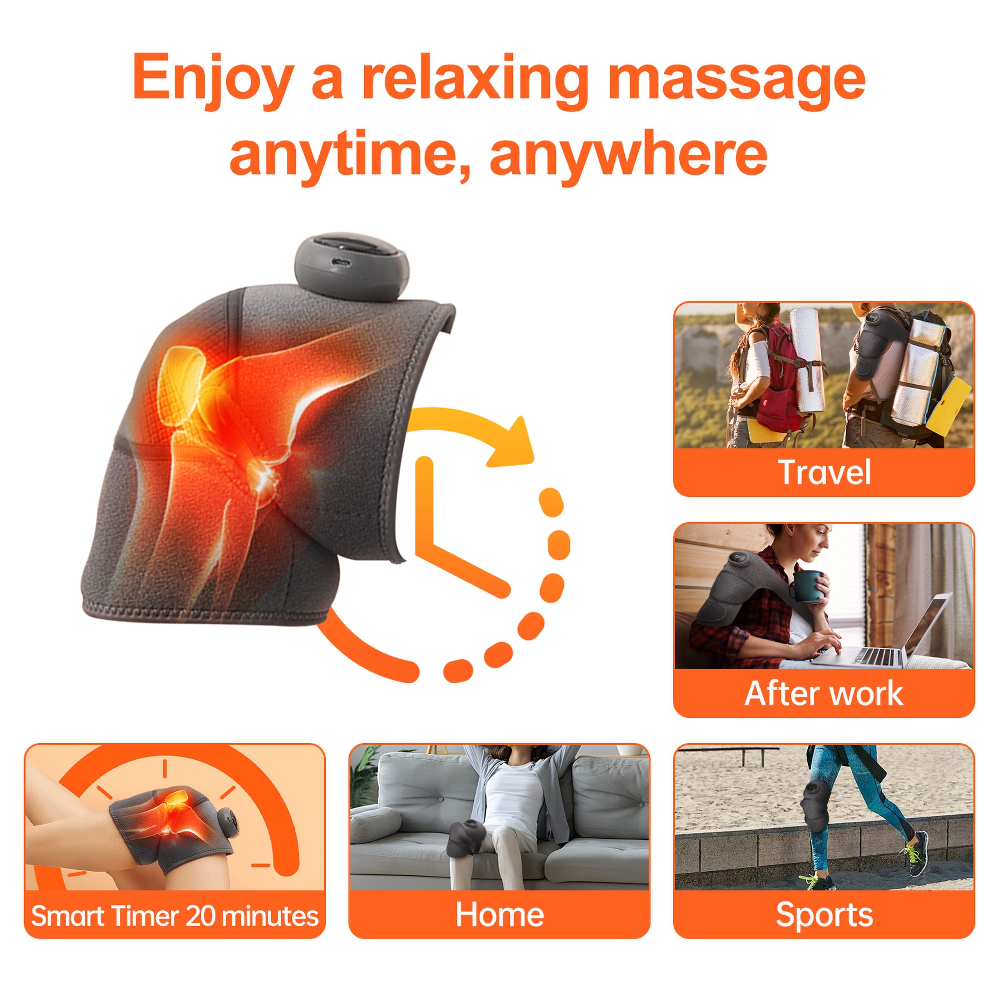 Trending Rechargeable Knee Comfort Pad Smart Relief Portable Care - My Store