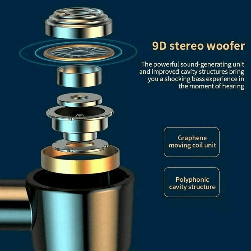 Wireless Bluetooth 5.0 Earpiece Headset Driving Trucker Earbuds Noise Cancelling - My Store