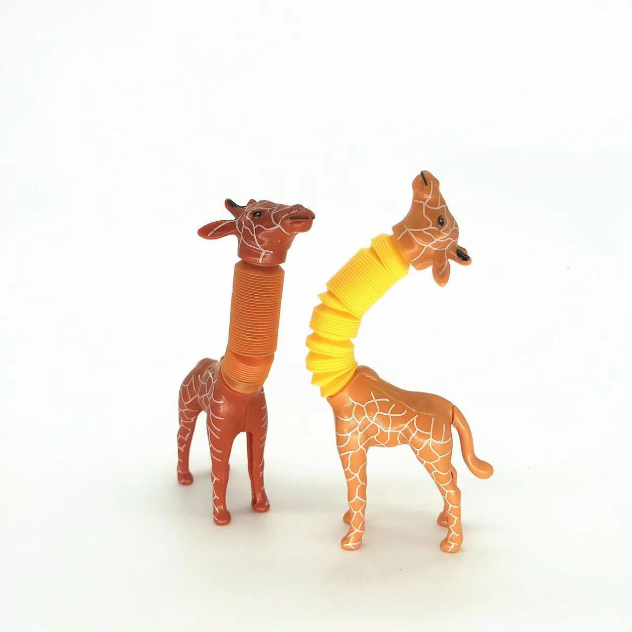 Giraffe Tubes Sensory Toys Novelty Spring Fidget Toy Stretch Tube Stress Relief Toy For Kid Birthday Gift Party Favors - My Store