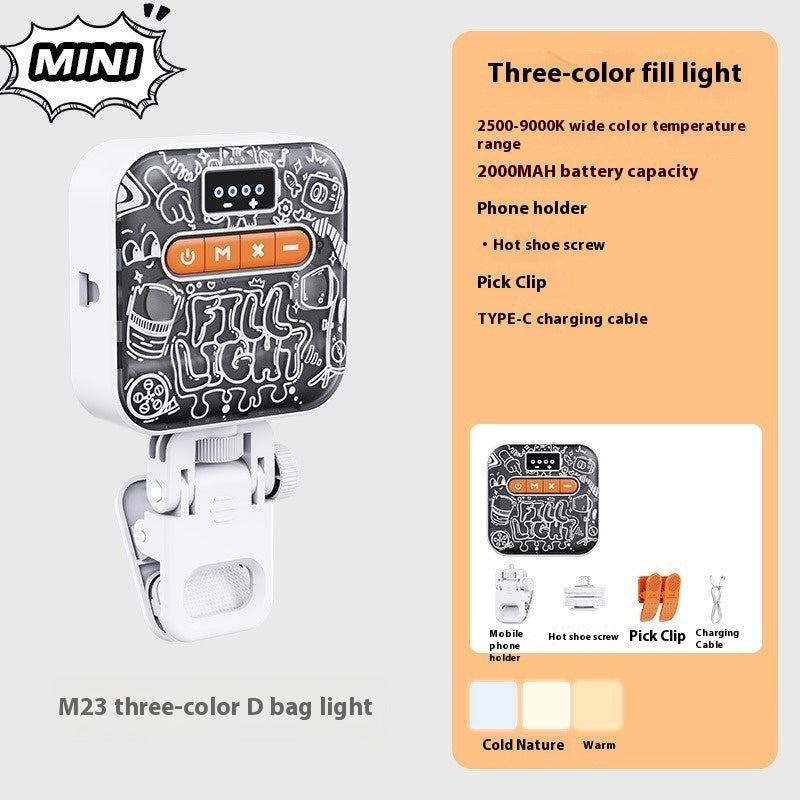 Tofu Light Rgb Pocket Fill Light Live Broadcast Chin Mobile Phone