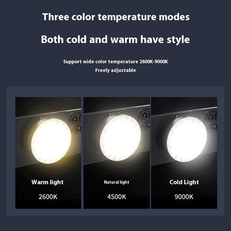 Magnetic Mobile Phone Fill-in Light Photography