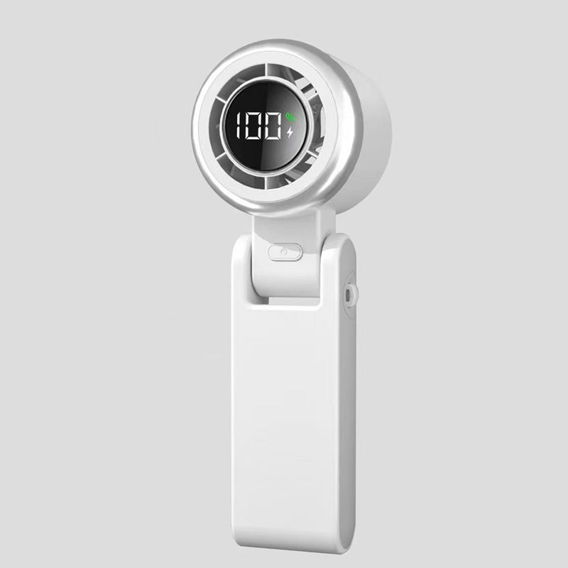 Handheld High-speed Mini Little Fan Foldable Handheld Digital Display Fan - My Store