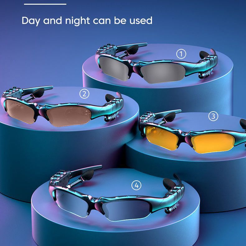 Women's Fashion Simple Music Bluetooth Headset Glasses