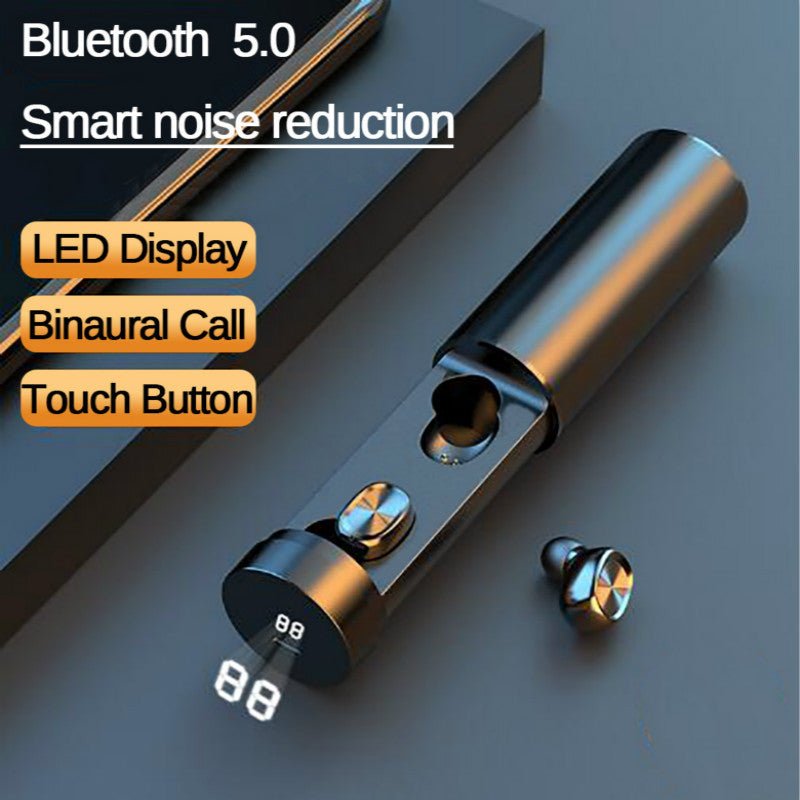 سماعات أذن بلوتوث 5.0 لاسلكية 8D HIFI رياضية مع ميكروفون وسماعات رأس للألعاب والموسيقى
