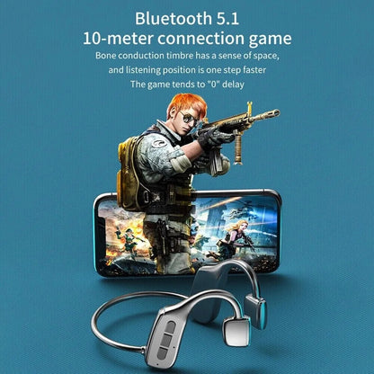 Bone Conduction Headphones Bluetooth 5.1 Wireless Headset Earbuds Outdoor Sport - My Store