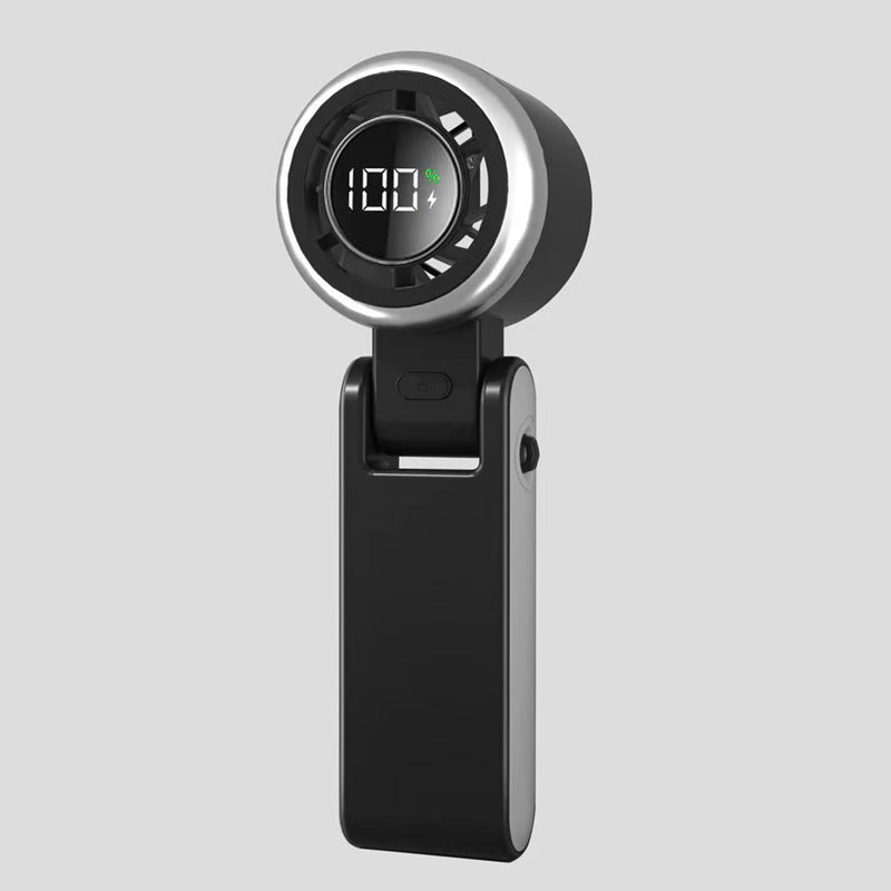 Handheld High-speed Mini Little Fan Foldable Handheld Digital Display Fan - My Store