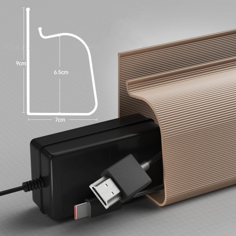 Computer Desk Bottom Cable Management Rack Storage Slot - My Store