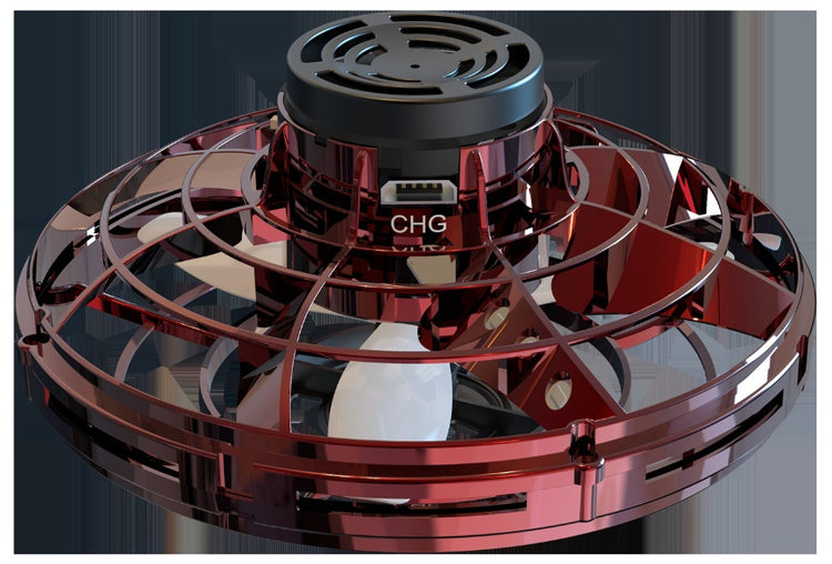 Mini Fingertip Gyro Interactive Decompression Toy Drone LED UFO Type Flying Helicopter Spinner Toy Kids - My Store