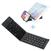 Folding Metal Bluetooth Foldable Keyboard Mini Bluetooth Wireless - My Store