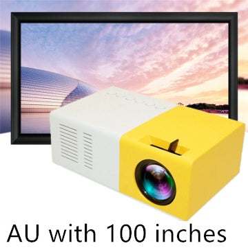 Portable Projector 3D Hd Led Home Theater Cinema HDMI-compatible Usb Audio Projector Yg300 Mini Projector - My Store