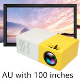 Portable Projector 3D Hd Led Home Theater Cinema HDMI-compatible Usb Audio Projector Yg300 Mini Projector - My Store