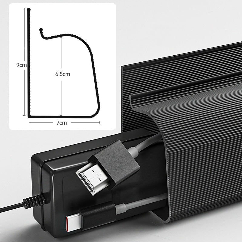 Computer Desk Bottom Cable Management Rack Storage Slot - My Store