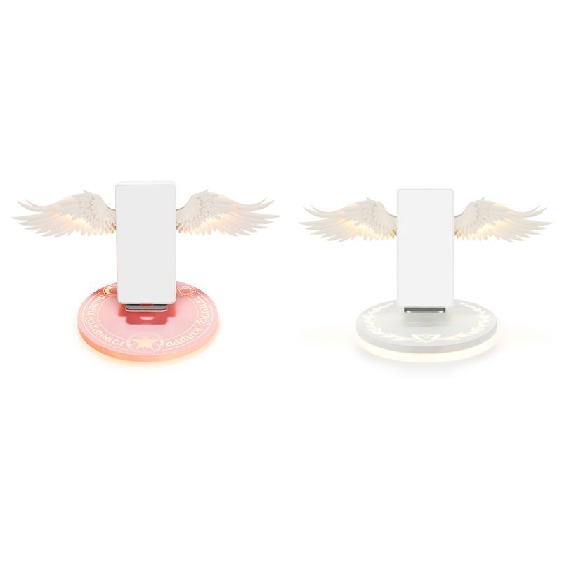 Universal Colorful LED Angel Wings Qi Wireless Charger Charge Dock For Mobile Phone Fast Charger - My Store