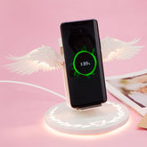 Universal Colorful LED Angel Wings Qi Wireless Charger Charge Dock For Mobile Phone Fast Charger - My Store