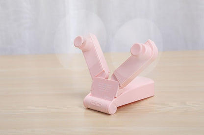 Handheld Mini Fan V36 Double Head Usb Folding Fan - My Store