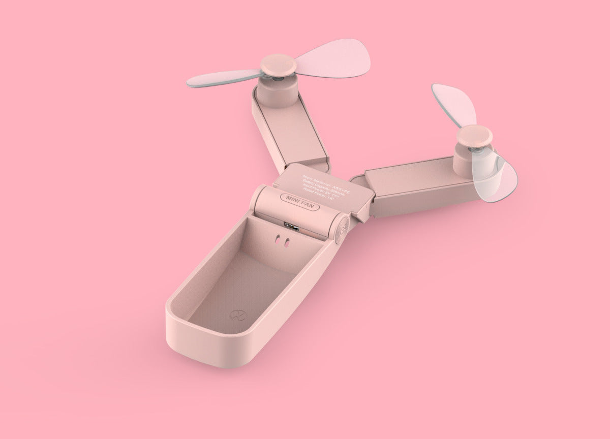 Handheld Mini Fan V36 Double Head Usb Folding Fan - My Store