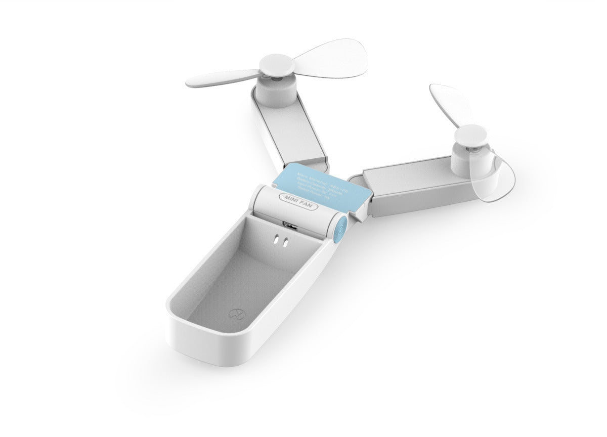 Handheld Mini Fan V36 Double Head Usb Folding Fan - My Store