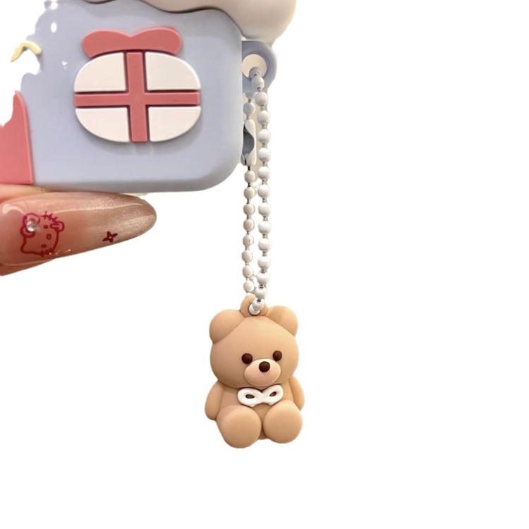 Cute Snow Roof House Wireless Bluetooth Earbuds Case - My Store