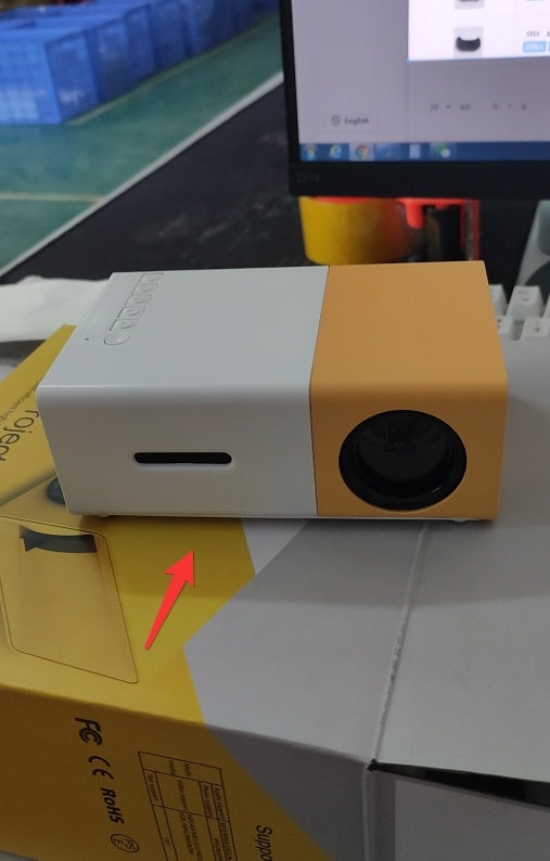 Portable Projector 3D Hd Led Home Theater Cinema HDMI-compatible Usb Audio Projector Yg300 Mini Projector - My Store