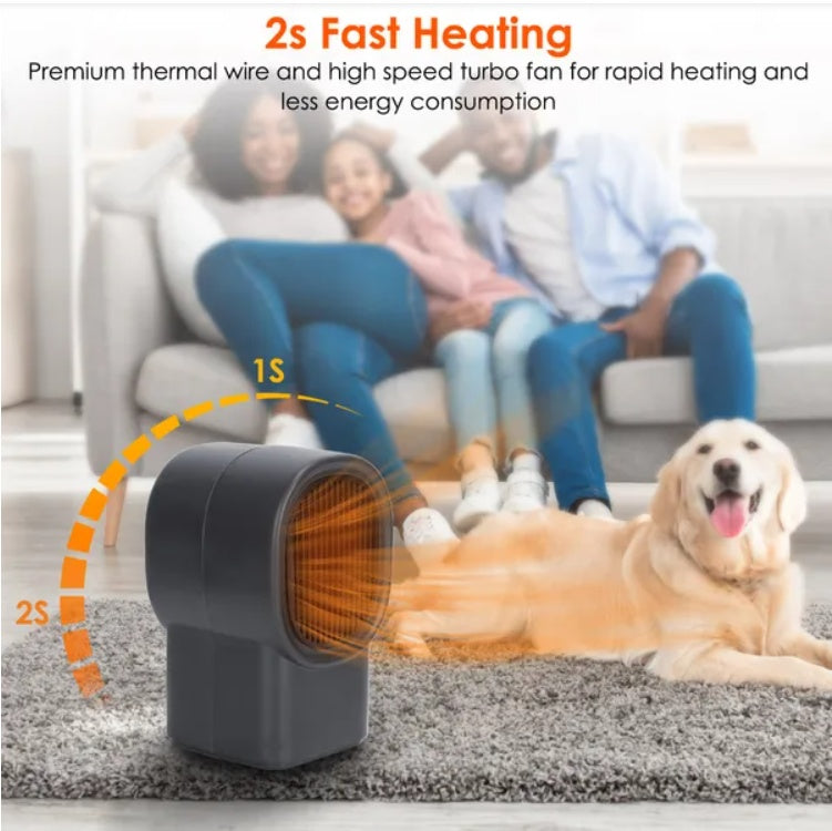Portable Electric Space Heater 500W | Mini Desktop &amp; Home Use - My Store