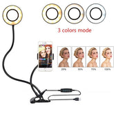 LED Selfie Ring Light for Live Adjustable Makeup Light-8cm Stand - My Store