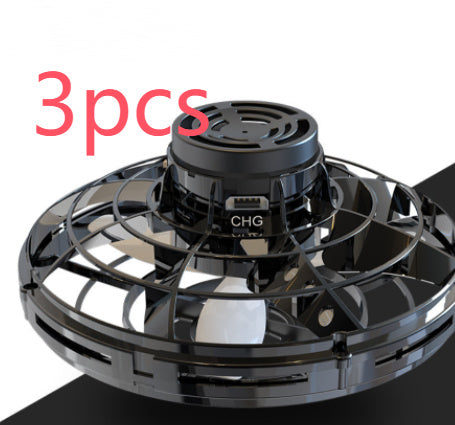 Mini Fingertip Gyro Interactive Decompression Toy Drone LED UFO Type Flying Helicopter Spinner Toy Kids - My Store