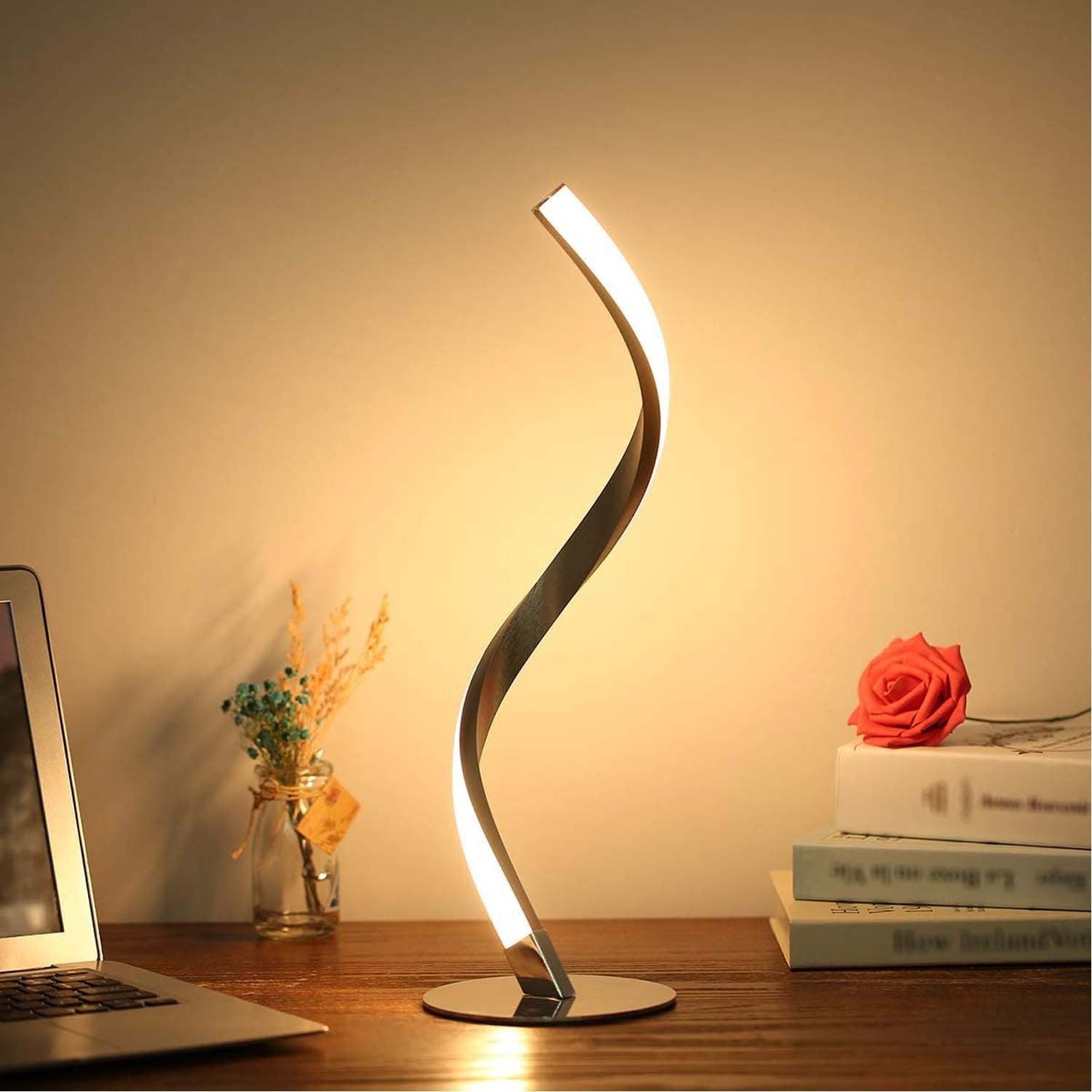 Snake Lamp Spiral Table Lamp Bedroom Bedside Small Night Lamp - My Store