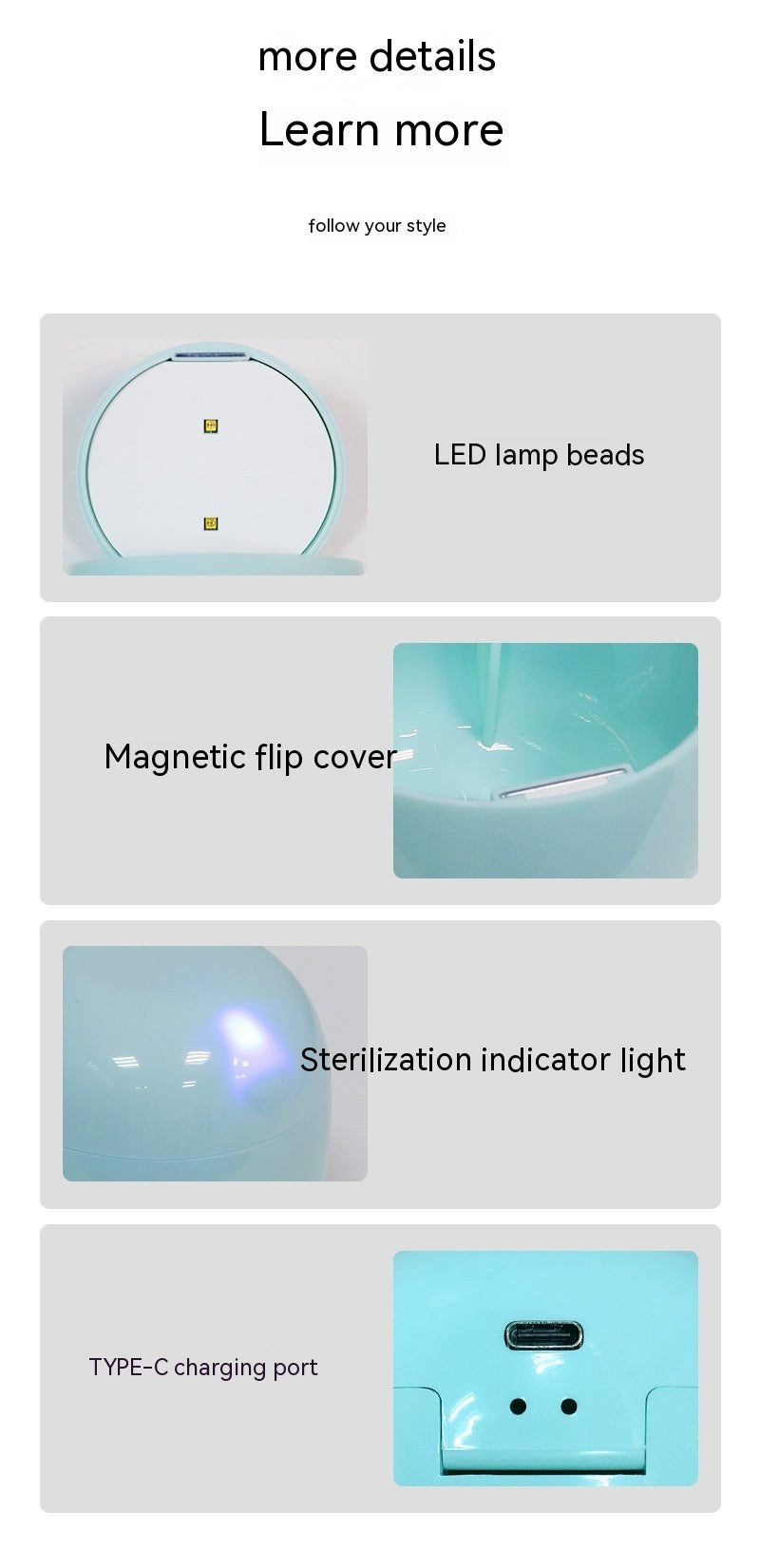 Portable UV Storage Disinfection Box UV Sterilization