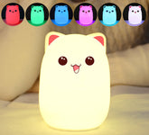 Cartoon silicone lamp clapping lamp colorful night lamp - My Store