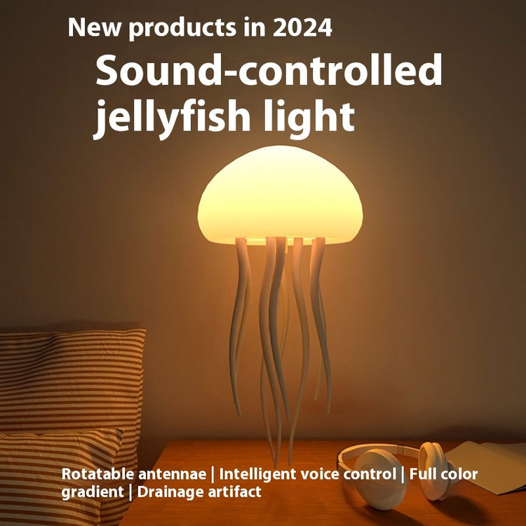 Jellyfish Mood Lamp LED Jellyfish Night Light Portable Jellyfish Lamp Jellyfish Decorations Smart Table Lamp For Bedside Desk - My Store
