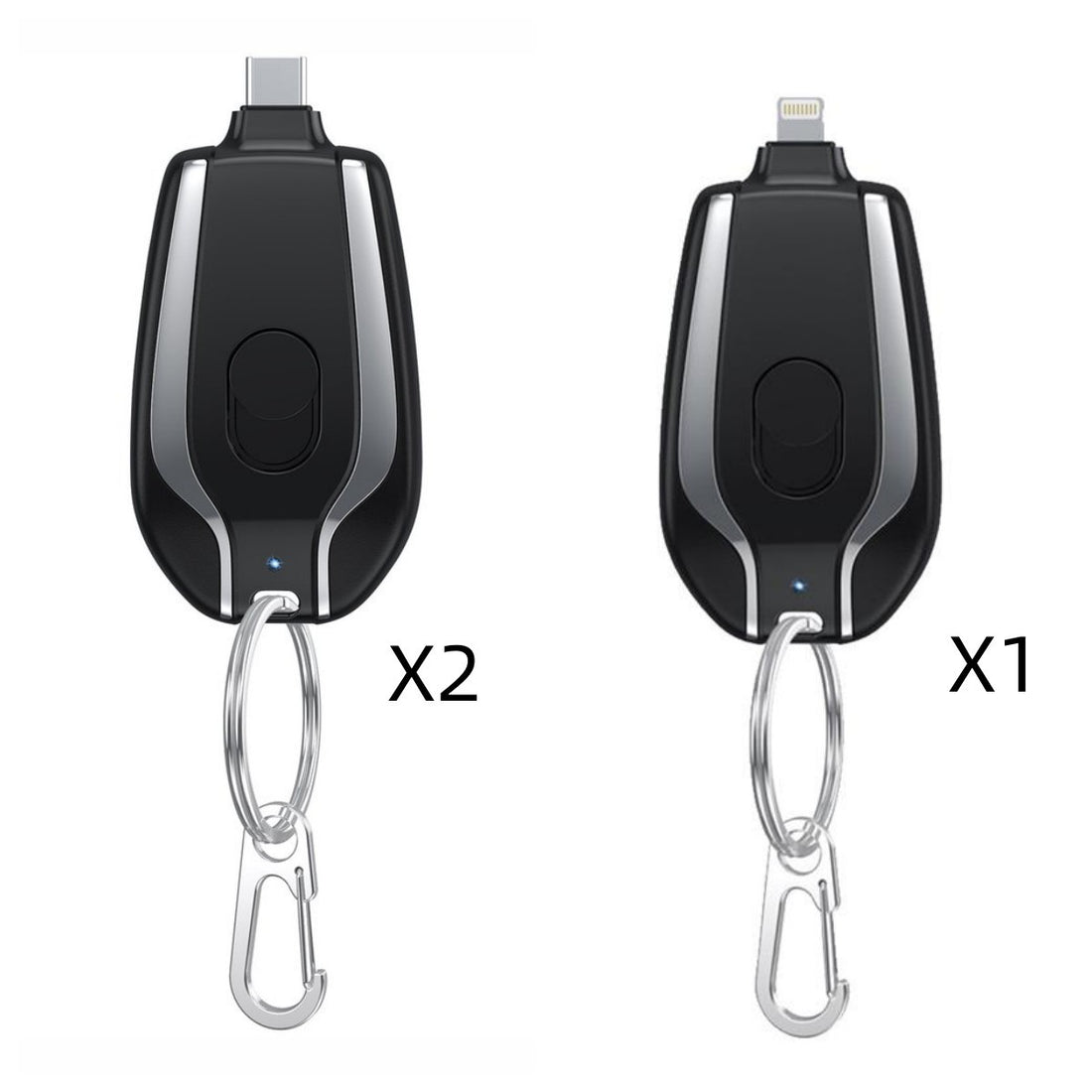 1500mAh Mini Power Emergency Pod Keychain Charger With Type-C Ultra-Compact Mini Battery Pack Fast Charging Backup Power Bank - My Store