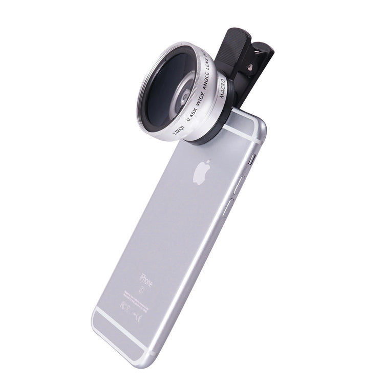 LIEQI See 0.45X Wide-angle Mobile Phone Mobile Phone Camera Lens Macro External Wide-angle Lens - My Store