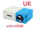 Portable Projector 3D Hd Led Home Theater Cinema HDMI-compatible Usb Audio Projector Yg300 Mini Projector - My Store