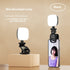 Mobile Selfie Fill Light attached to a smartphone for enhanced selfie and video lighting with a compact design.