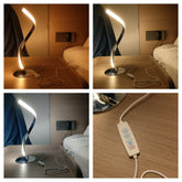 Snake Lamp Spiral Table Lamp Bedroom Bedside Small Night Lamp - My Store