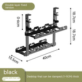 Punch-free Carbon Steel Under Desk Cable Management Rack - My Store