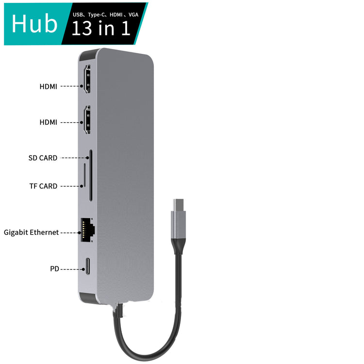 USB C Hub Hub Gigabit Ethernet Port Docking Station - My Store