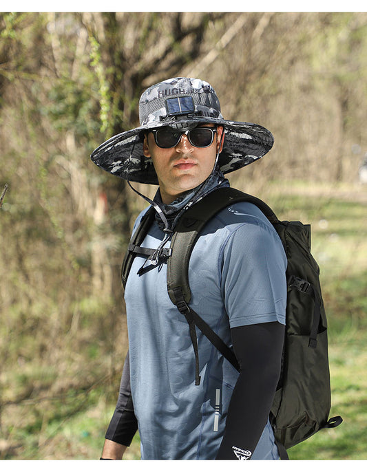 Solar-Powered Cooling Hat – UV Protection + Long Battery | SaraGadgetech